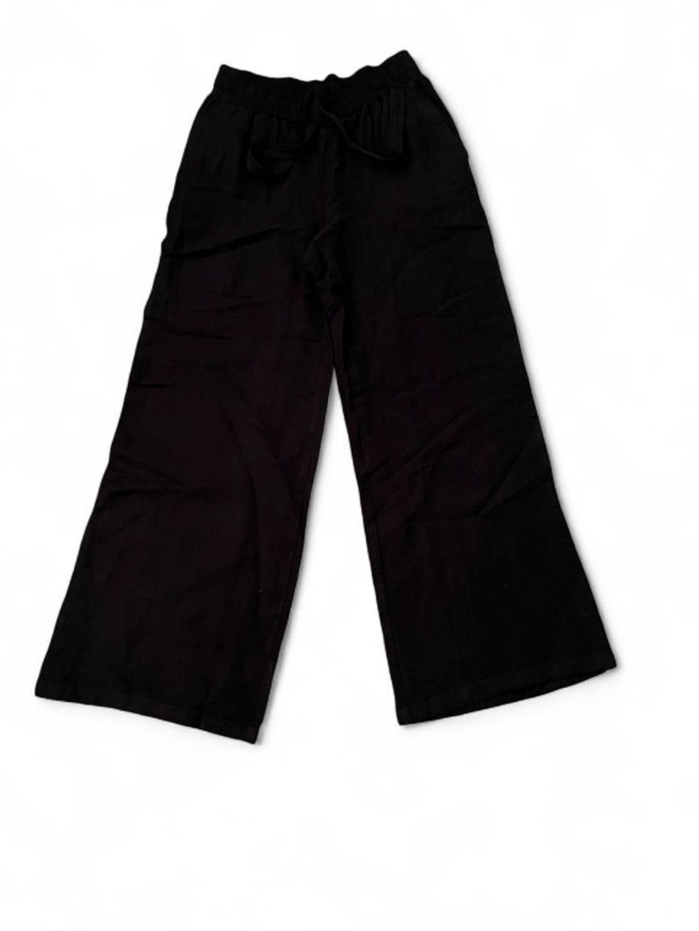 Wide Leg Black Lounge Pants